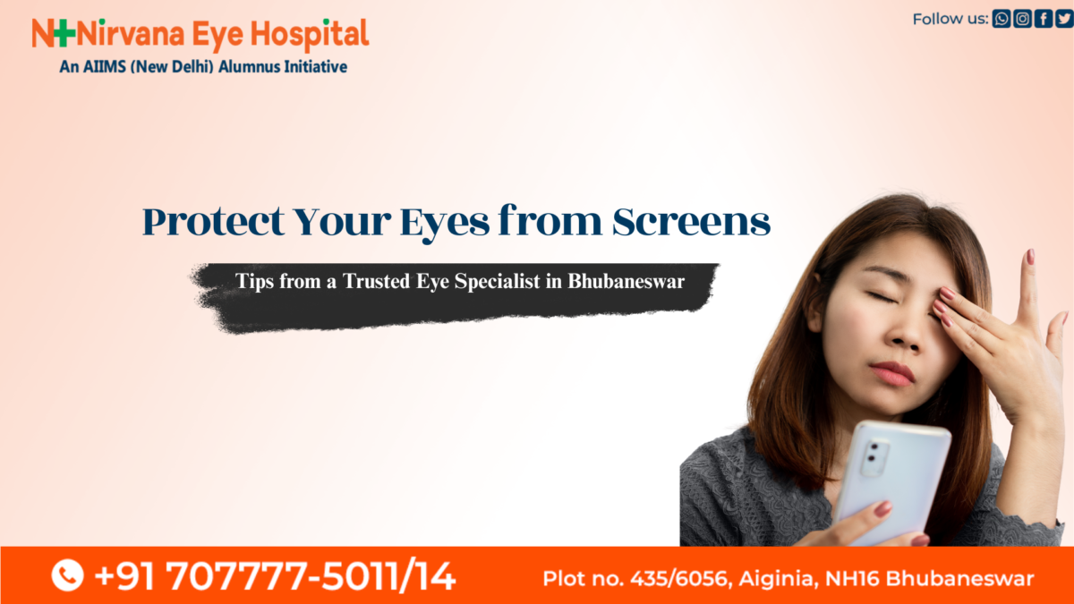 Eye Specialist in Bhubaneswar giving advice on screen time and eye health