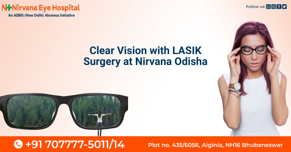 Patient undergoing LASIK surgery at Nirvana Eye Hospital in Odisha for vision correction