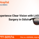 A patient undergoing bladeless LASIK eye surgery at a modern eye hospital in Odisha