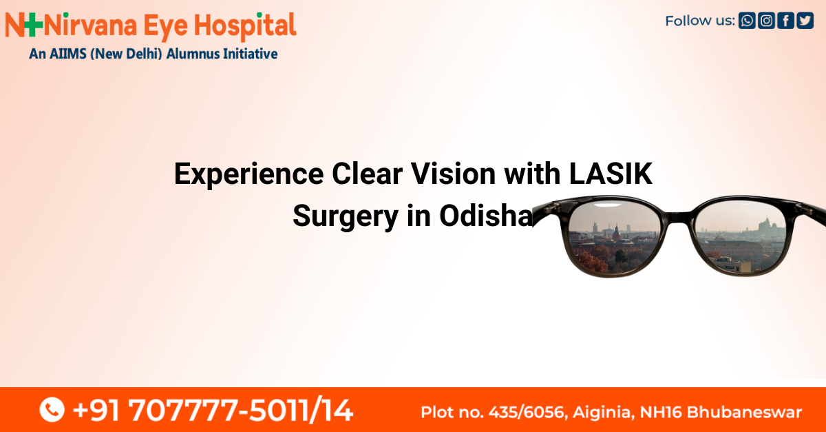 A patient undergoing bladeless LASIK eye surgery at a modern eye hospital in Odisha