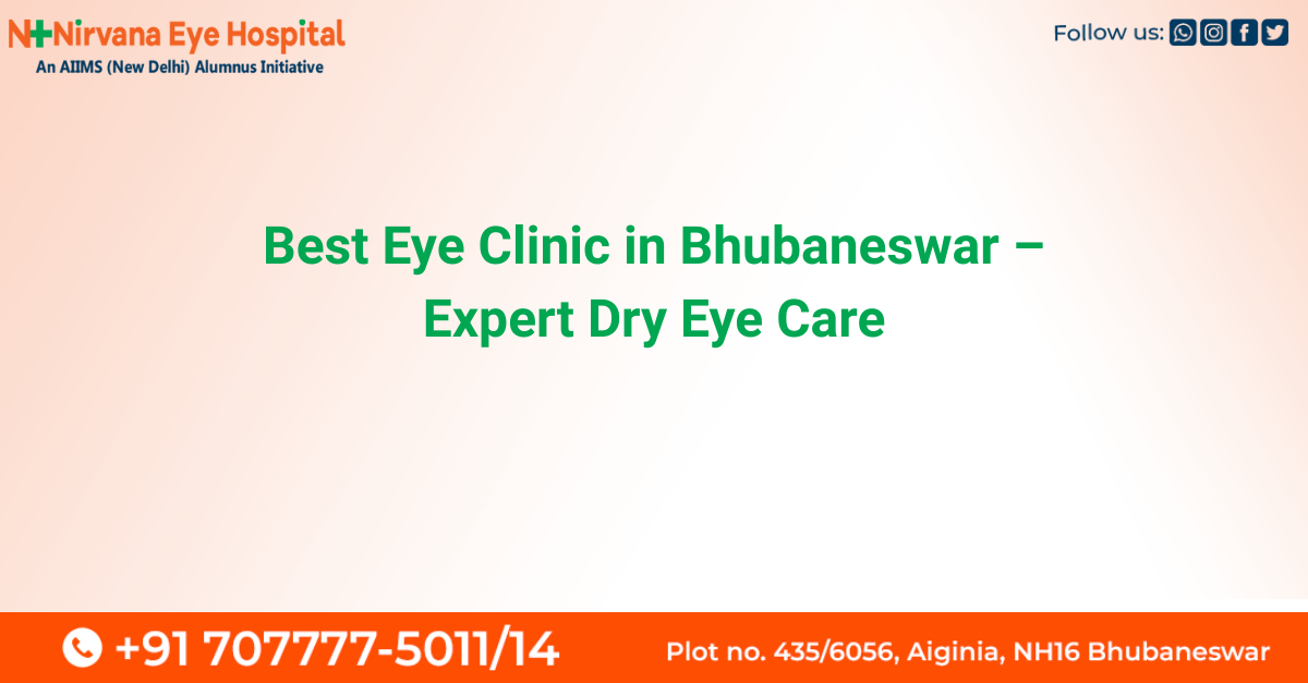 Patient receiving dry eye treatment at the best eye clinic in Bhubaneswar – Nirvana Eye Hospital
