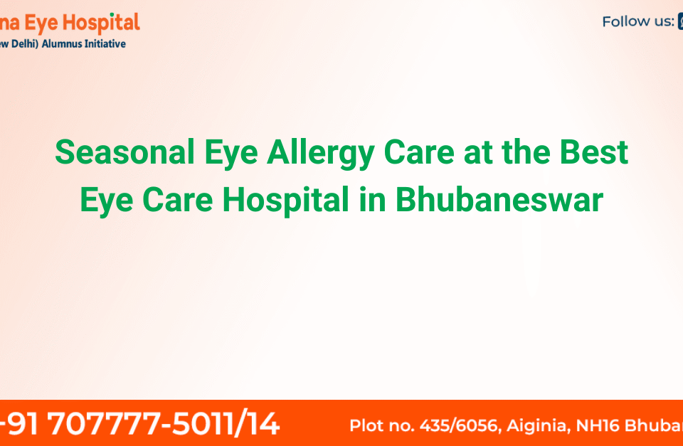 Patient receiving seasonal eye allergy treatment at the best eye care hospital in Bhubaneswar
